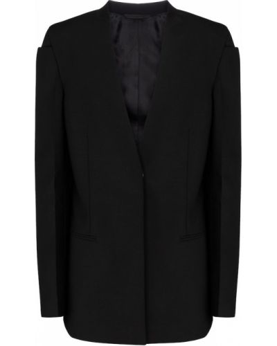 Volneni blazer iz moherja Givenchy črna