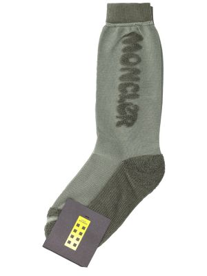 Bavlněné ponožky Moncler Genius zelené