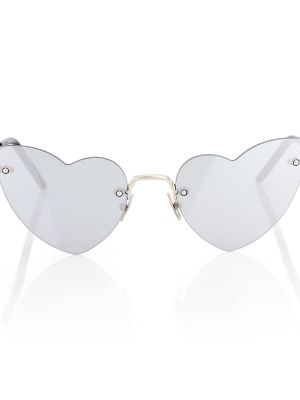 Слънчеви очила със сърца Saint Laurent сиво