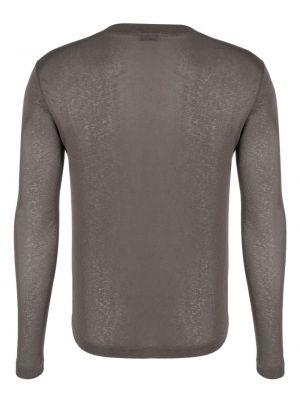 Tričko s kulatým výstřihem Nanushka šedé