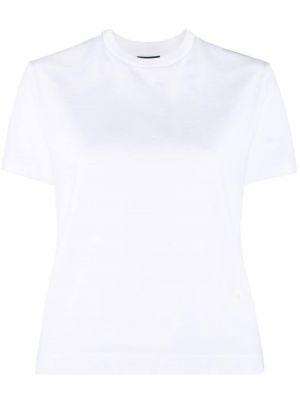 Памучна тениска бродирана Jacquemus бяло