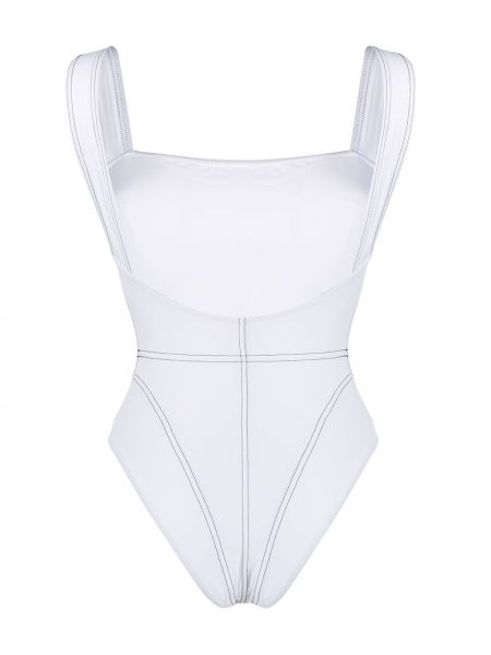 Vientisas maudymosi kostiumėlis Noire Swimwear balta