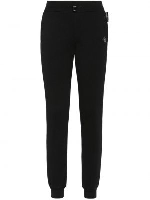 Teplákové nohavice s výšivkou Plein Sport čierna