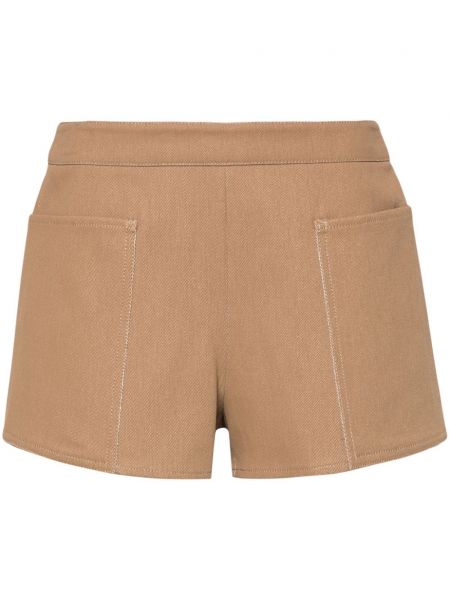 Shorts en coton Max Mara marron