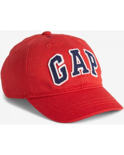 Czerwona czapka z daszkiem Gap