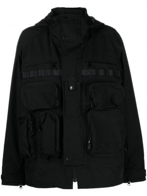 Bunda na zip s kapucí Junya Watanabe černá