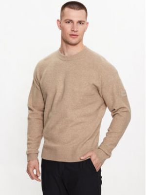 Priliehavý sveter Calvin Klein béžová