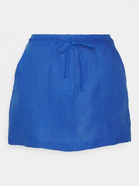 Mini spódniczka Faithfull The Brand niebieska