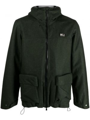 Volnena jakna s kapuco Mc2 Saint Barth zelena