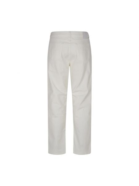 Straight jeans mit reißverschluss Off-white weiß