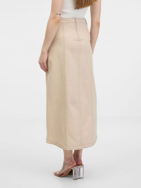 Džínsová sukňa Orsay béžová