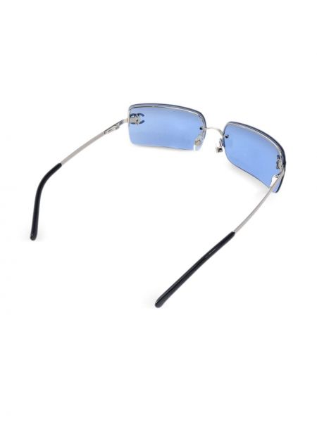 Okulary przeciwsłoneczne Chanel Pre-owned niebieskie