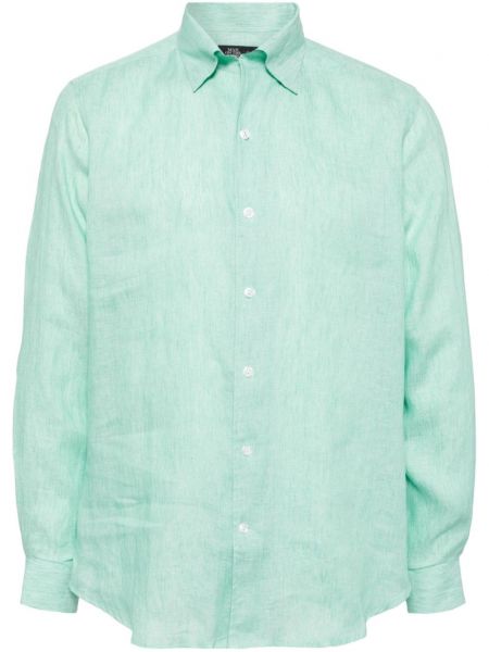 Chemise longue à boutons Man On The Boon. vert