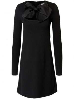 Mini obleka z lokom Carolina Herrera črna