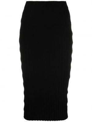 Pletená sukně Cotton Citizen - černá