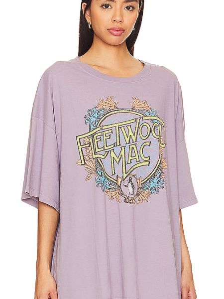 T-shirt à fleurs Daydreamer violet
