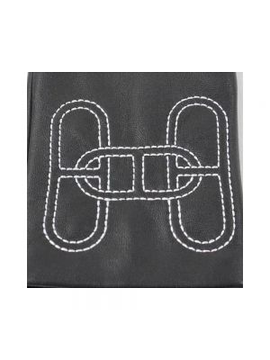 Guantes de seda Hermès Vintage negro