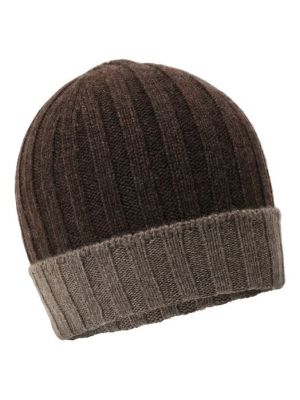 Кашемировая шапка Gran Sasso коричневая