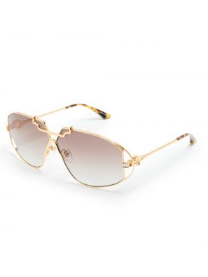 Oversized sluneční brýle s přechodem barev Casablanca zlaté