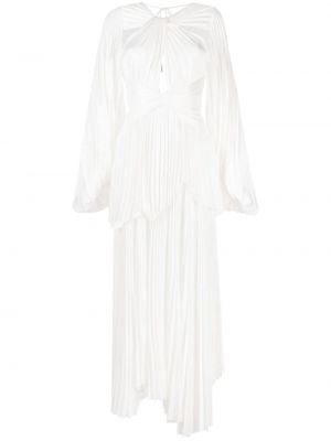 Plisirana večernja haljina Acler bijela