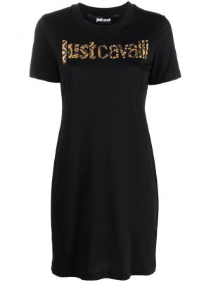 Tričko s potiskem Just Cavalli černé