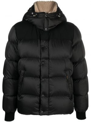 Pernata jakna s kapuljačom Moorer crna