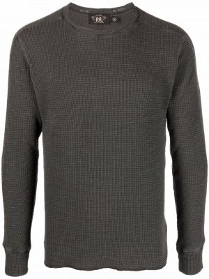Bombažni pulover Ralph Lauren Rrl siva