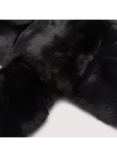Bufanda ajustada de cuero de cuero sintético Coccinelle negro