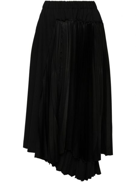 Asymetrické midi sukně Noir Kei Ninomiya černé
