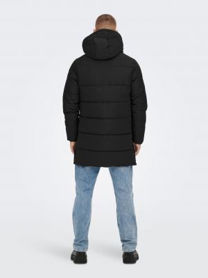 Zimný kabát Only & Sons čierna