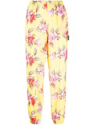 Trykt floral joggebukse Palm Angels gul