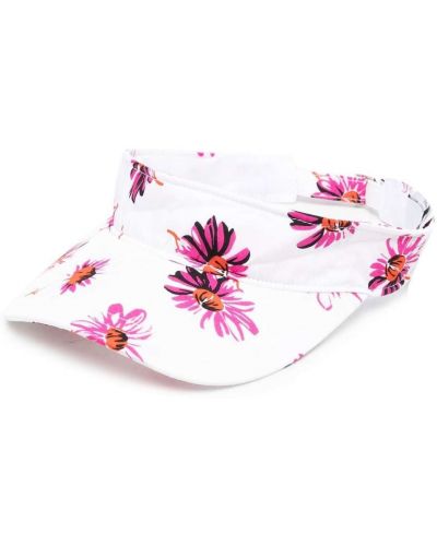 Trykt floral cap Msgm hvit