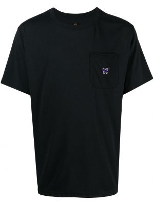 Camiseta con bordado Needles negro