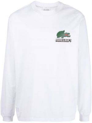 T-shirt med passform Lacoste vit