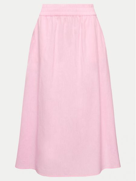 Priliehavá dlhá sukňa Fransa ružová