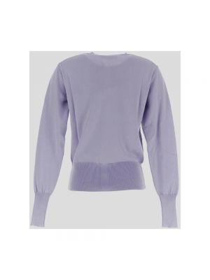 Cárdigan de algodón de tela jersey Vivienne Westwood violeta