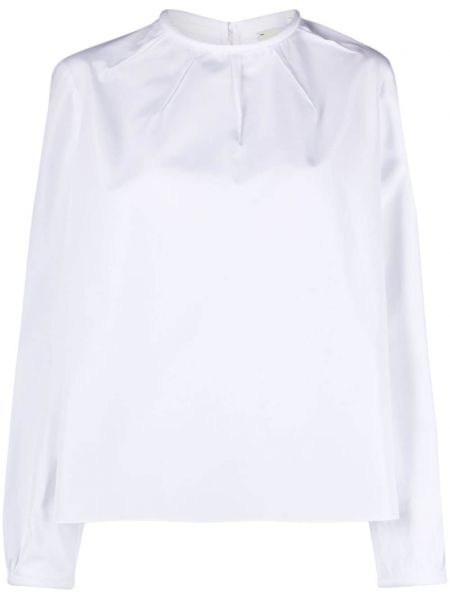 Βαμβακερή μπλούζα Fendi λευκό