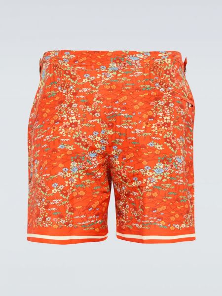Kratke hlače s cvetličnim vzorcem Orlebar Brown rjava