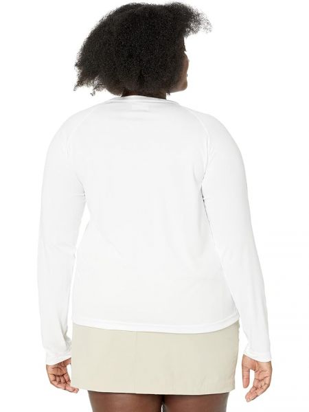 Длинная рубашка с длинным рукавом Columbia белая