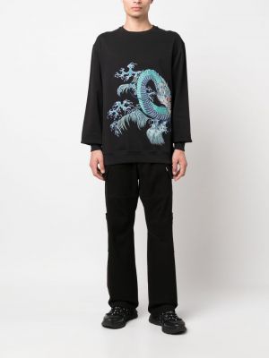 Sweatshirt aus baumwoll mit print Maharishi schwarz