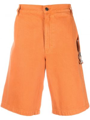 Kratke jeans hlače Jacquemus oranžna