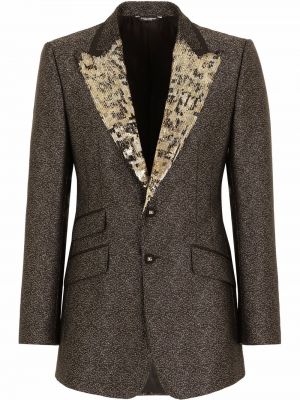 Blazer i jacquard stof Dolce & Gabbana grå