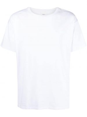 Памучна тениска с кръгло деколте Bally бяло