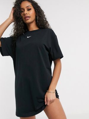 Платье мини свободного кроя Nike черное
