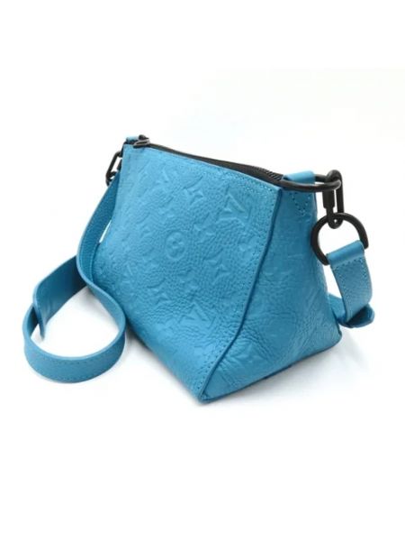 Bolso cruzado de cuero retro Louis Vuitton Vintage azul