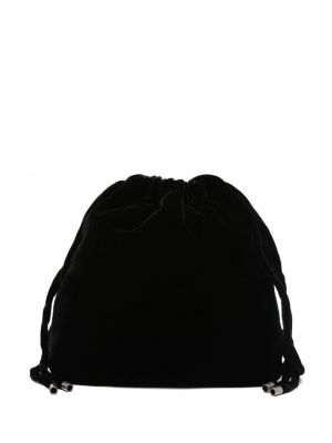 Saténová nákupná taška Aspesi čierna