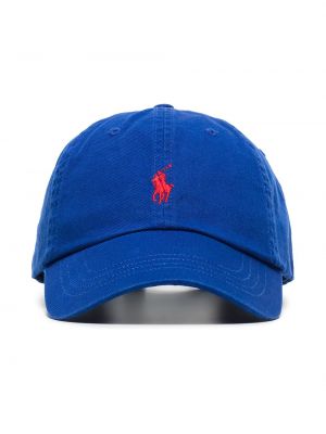 Șapcă cu broderie Polo Ralph Lauren albastru