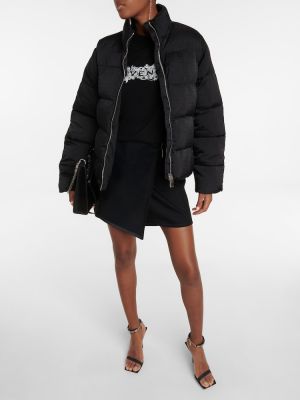 Žakárová páperová bunda Givenchy čierna