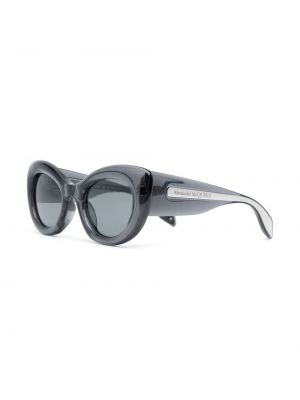 Przezroczyste okulary przeciwsłoneczne Alexander Mcqueen Eyewear szare