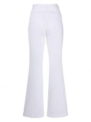 Pantalon taille haute large Vivetta blanc